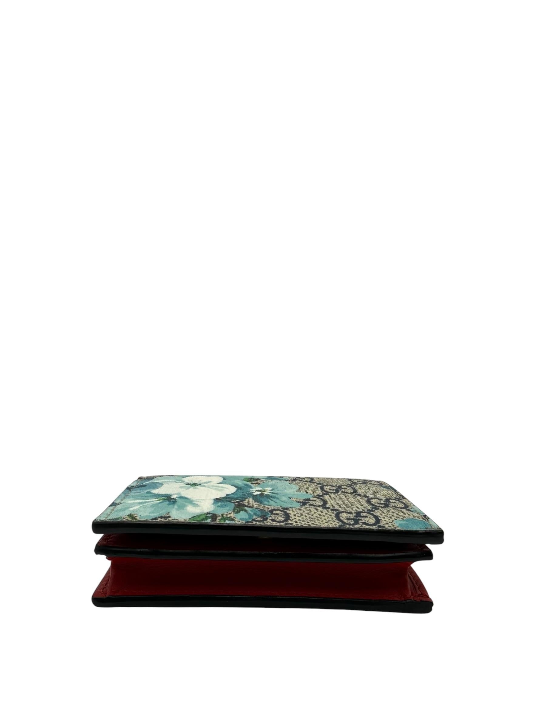 GUCCI BLOOMS WALLET BLUE