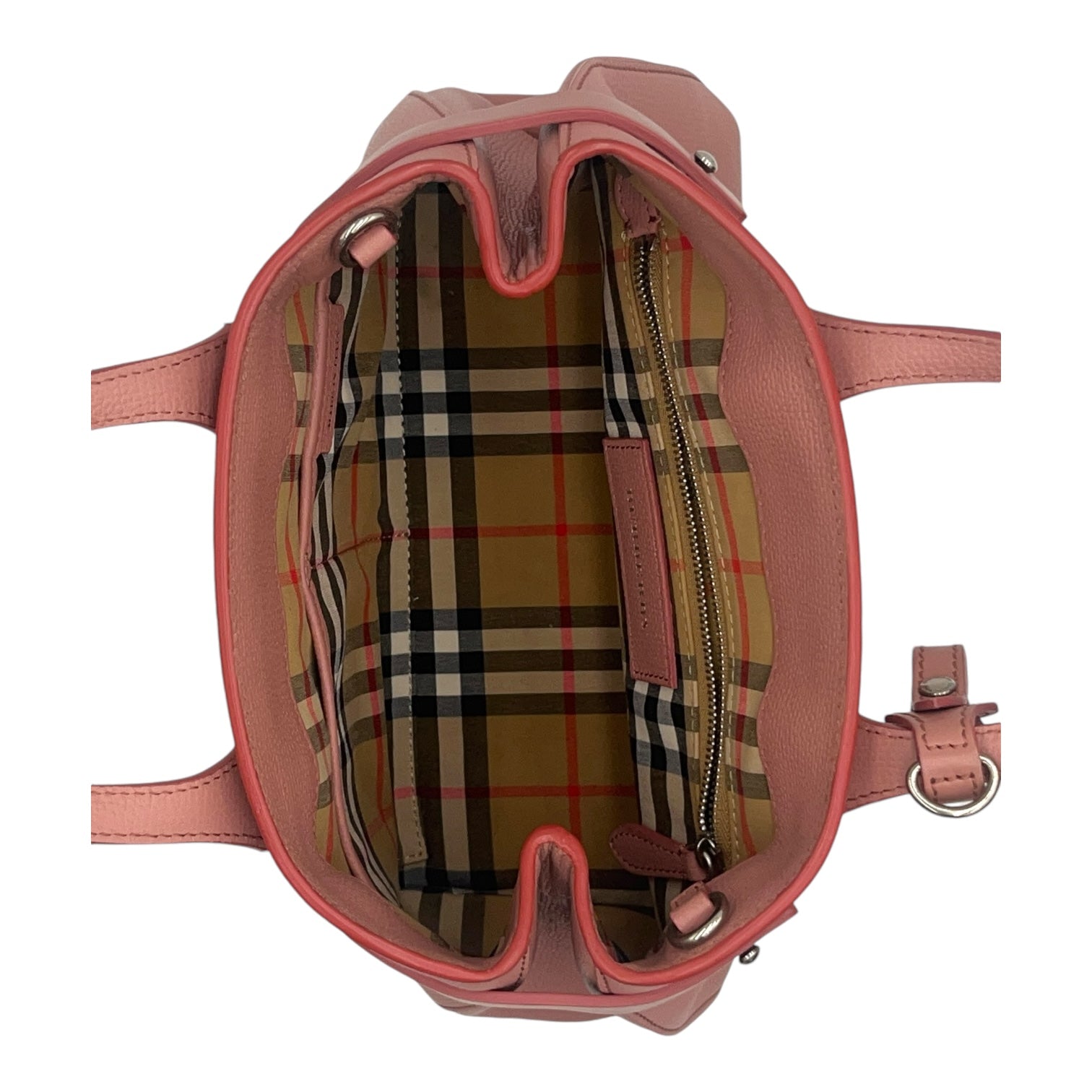 BURBERRY SMALL BANNER LEATHER TOTE