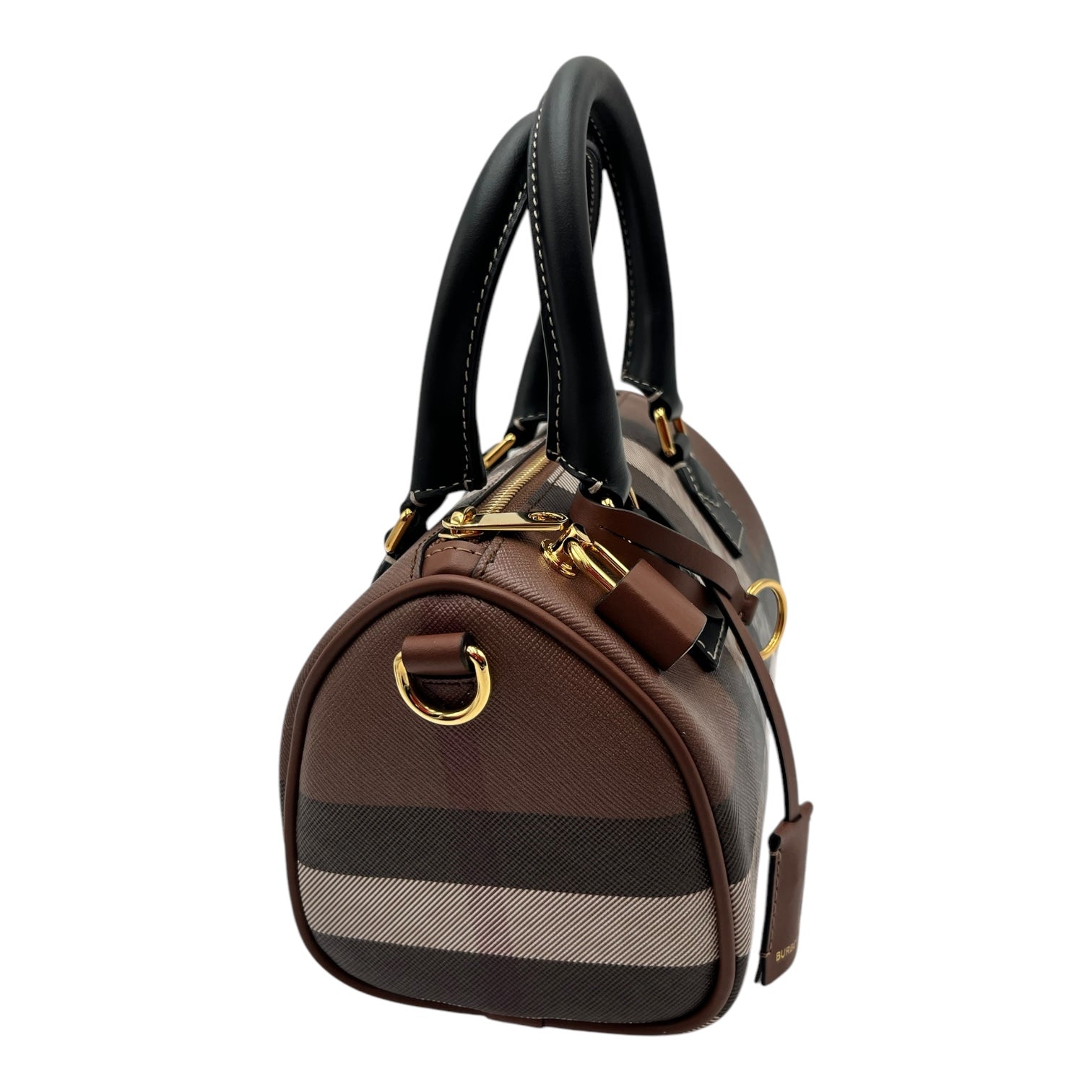BURBERRY MINI CHECK BOWLING BAG