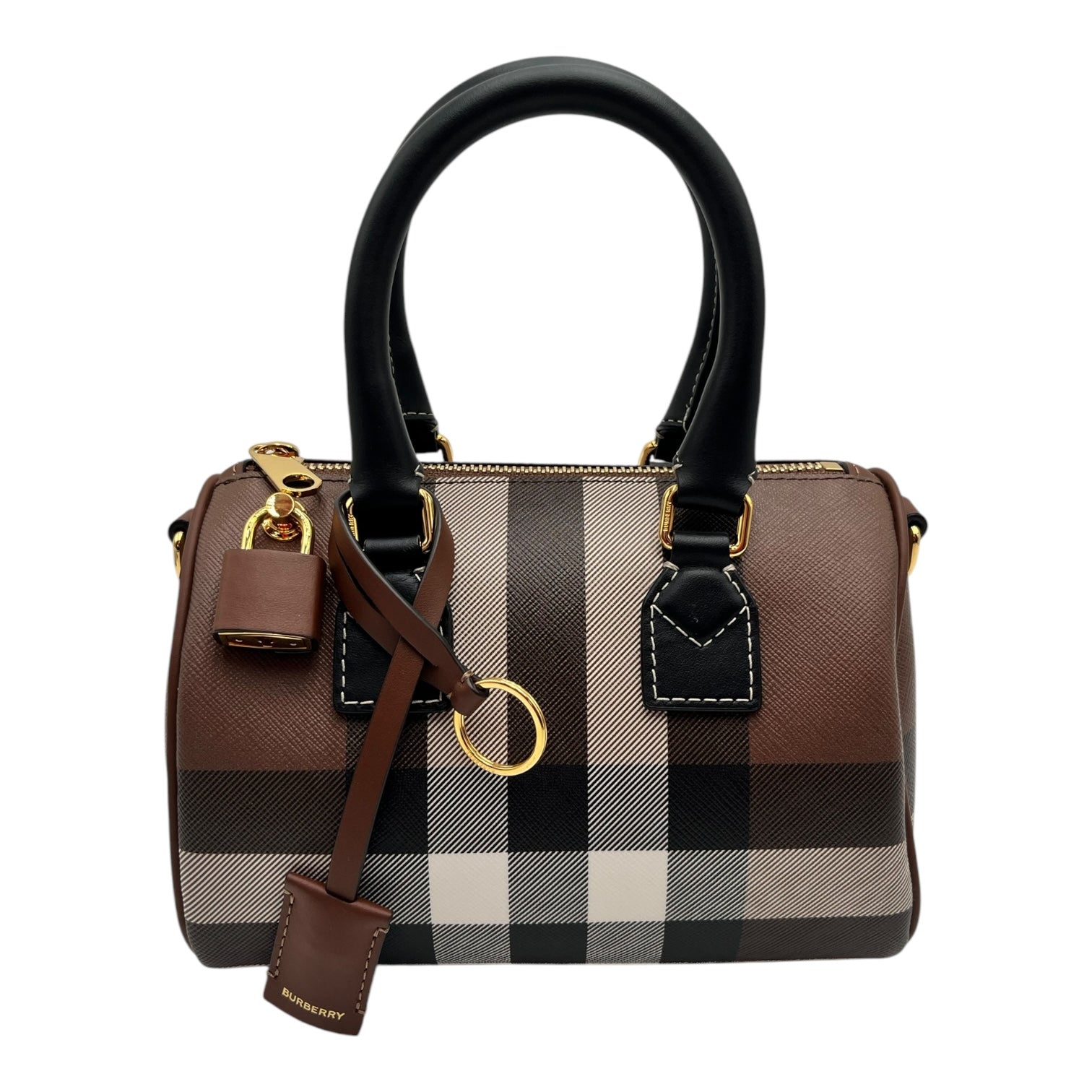 BURBERRY MINI CHECK BOWLING BAG