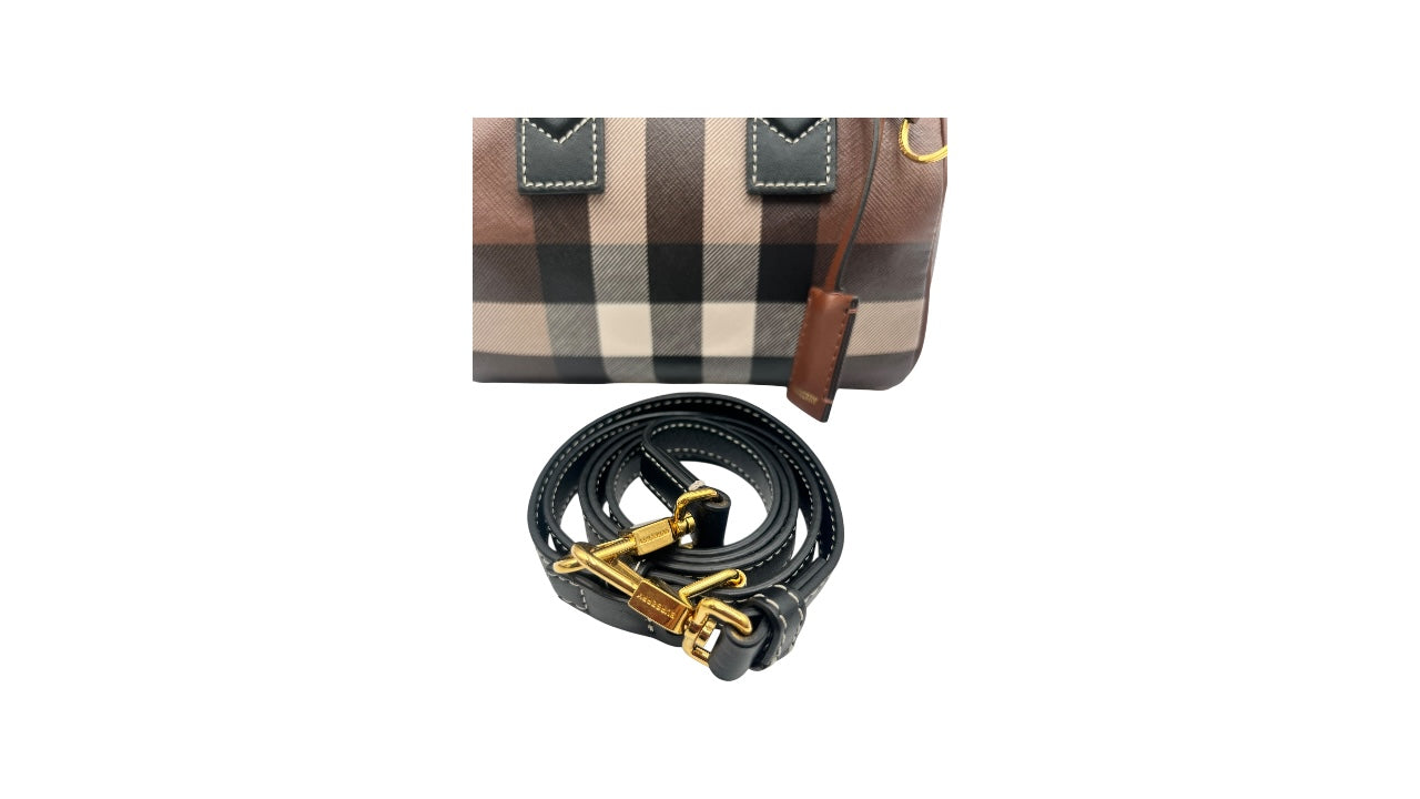 BURBERRY MINI CHECK BOWLING BAG