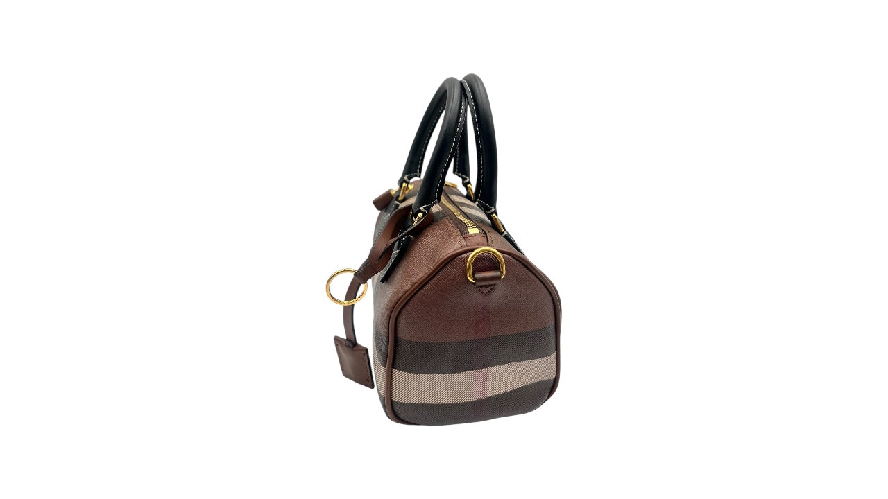 BURBERRY MINI CHECK BOWLING BAG