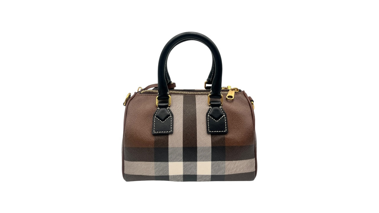 BURBERRY MINI CHECK BOWLING BAG