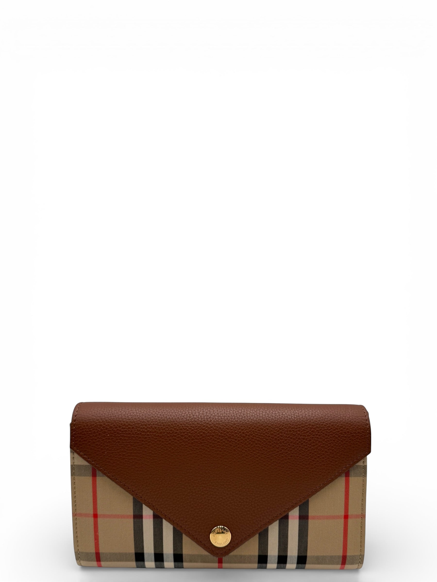 BURBERRY HANNAH LEATHER HANDBAG