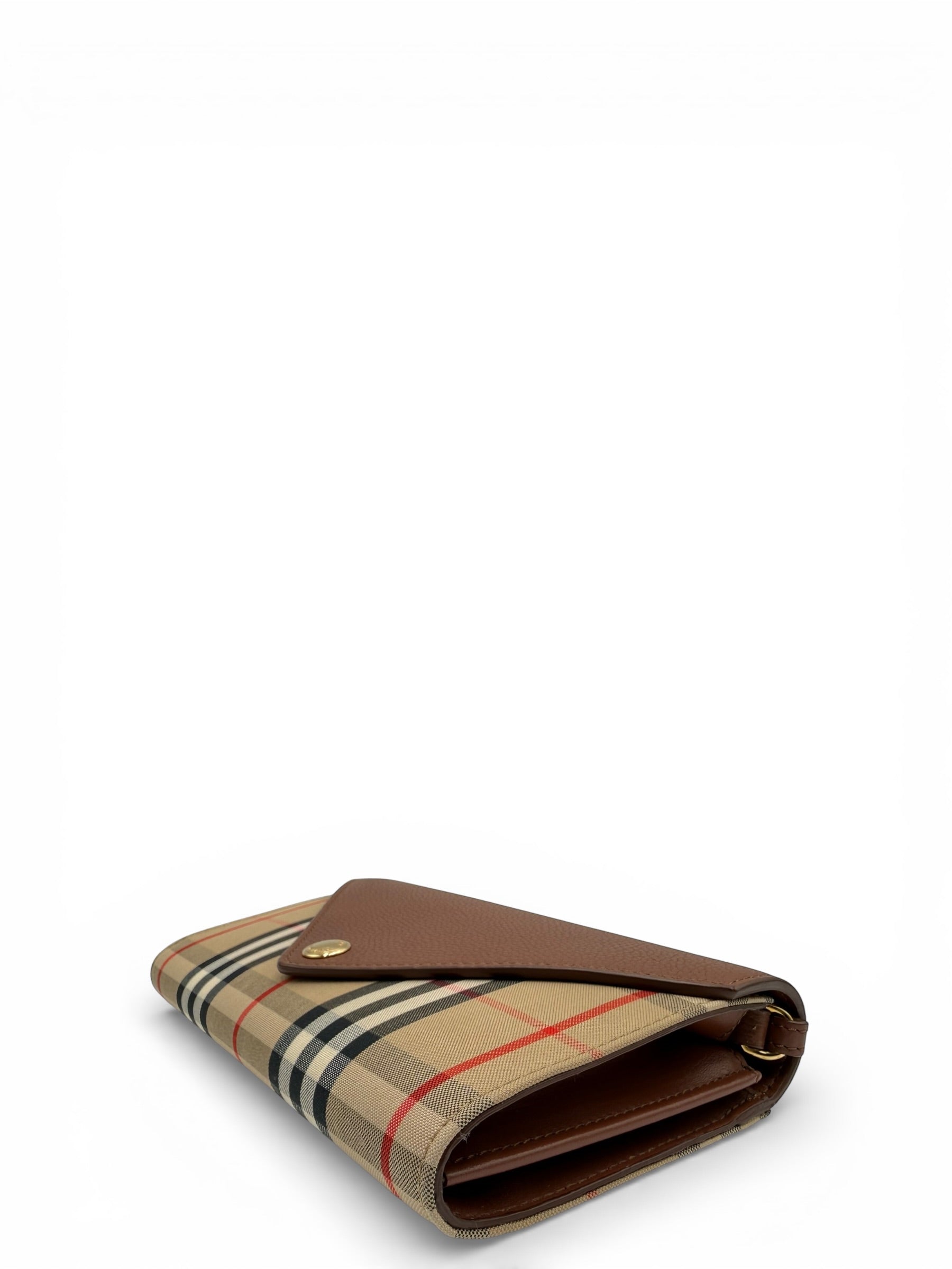 BURBERRY HANNAH LEATHER HANDBAG