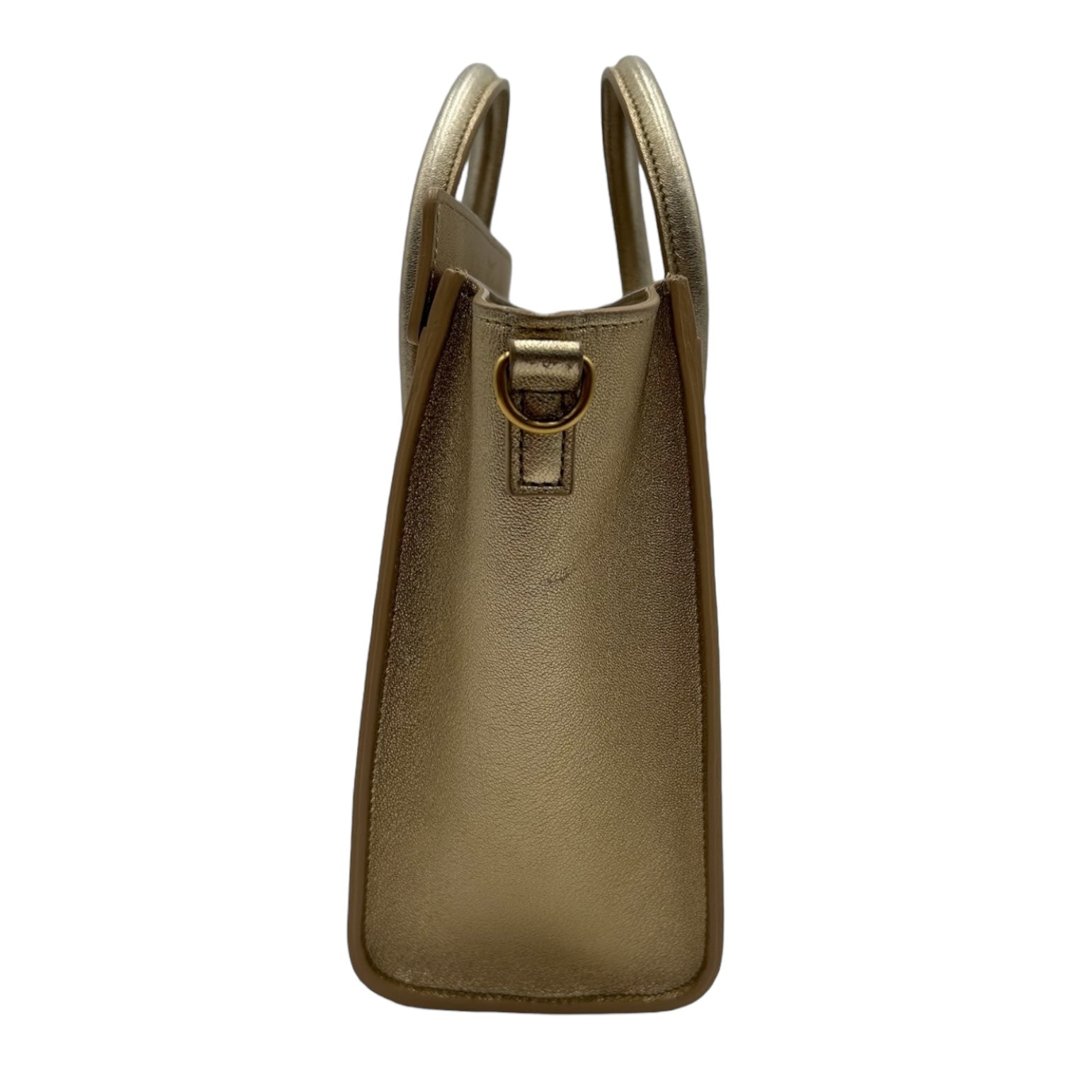 CELINE NANO LUGGAGE BAG GOLD