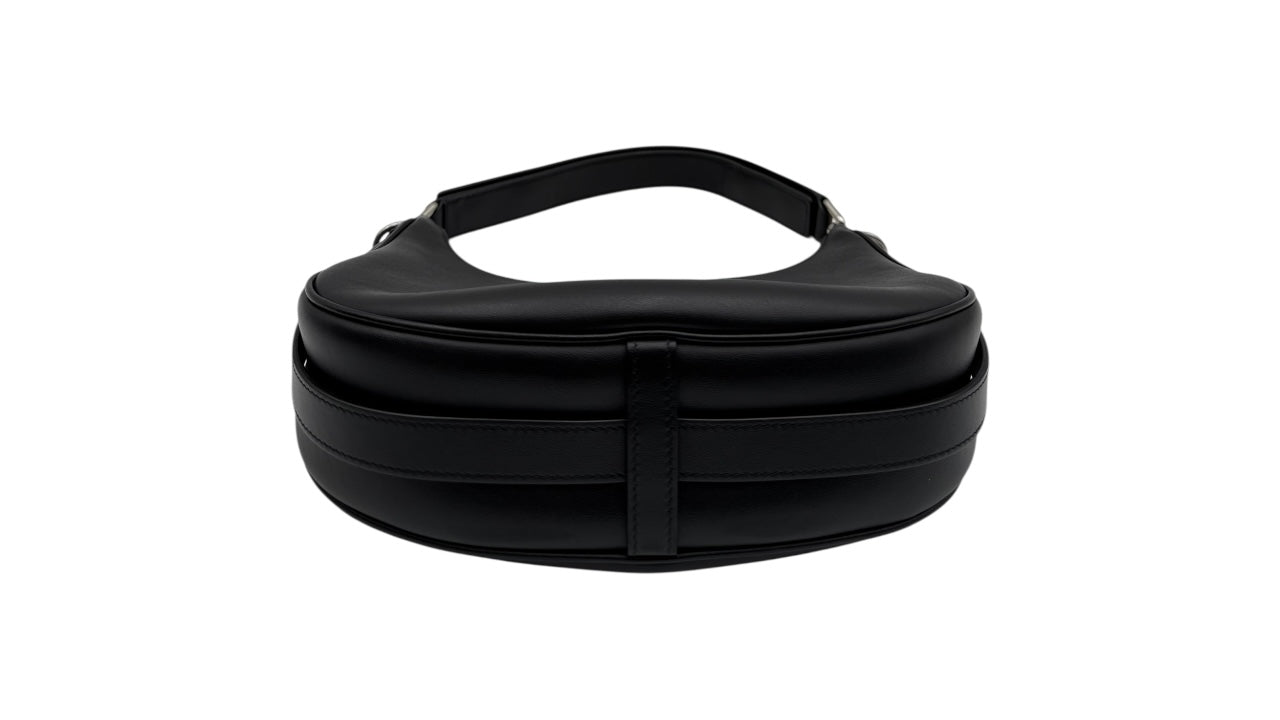 CELINE AVA LEATHER HANDBAG IN BLACK