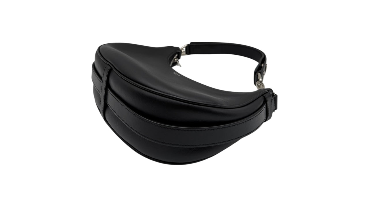 CELINE AVA LEATHER HANDBAG IN BLACK