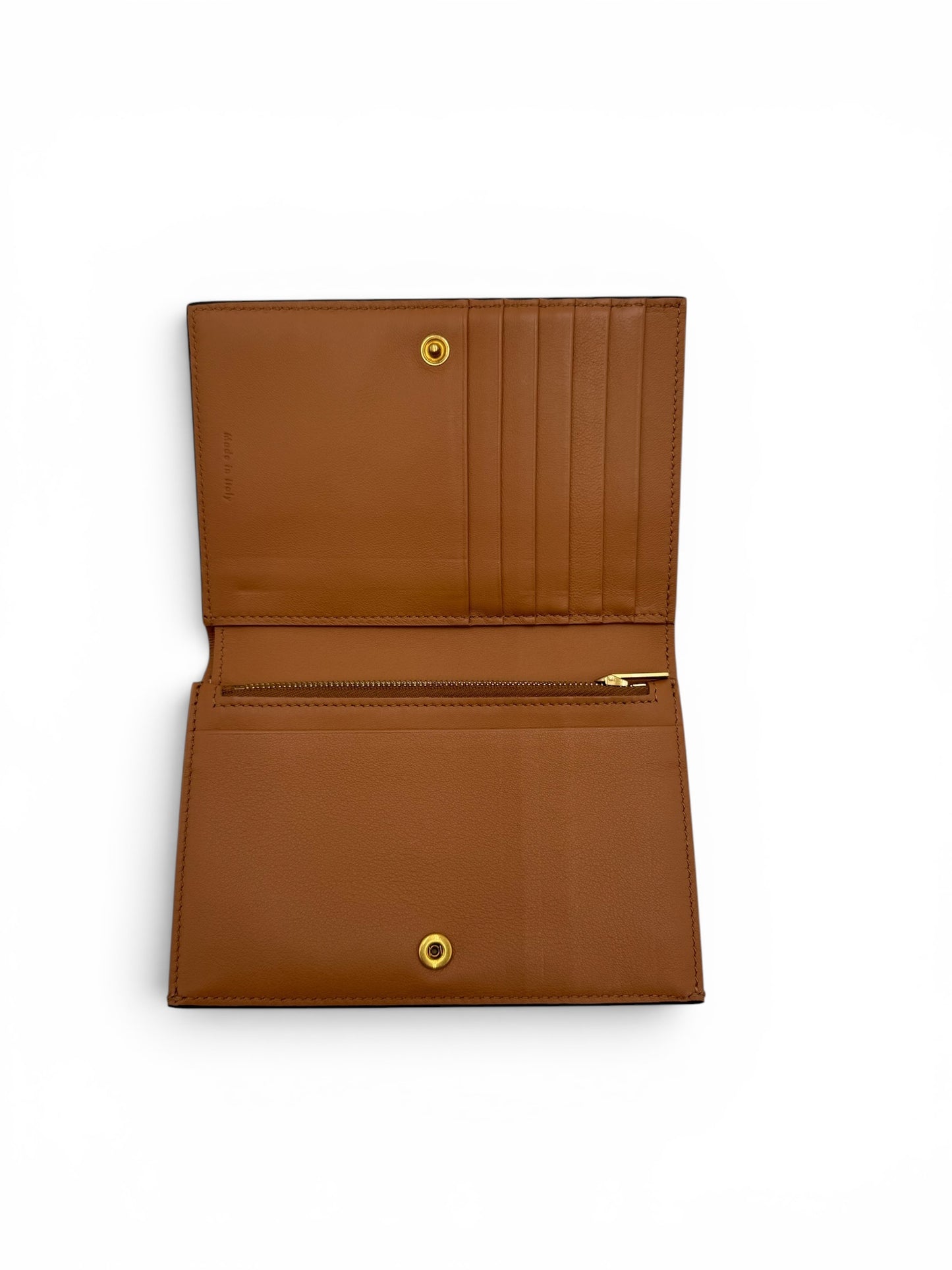 CELINE FRAME CALFSKIN WALLET BROWN