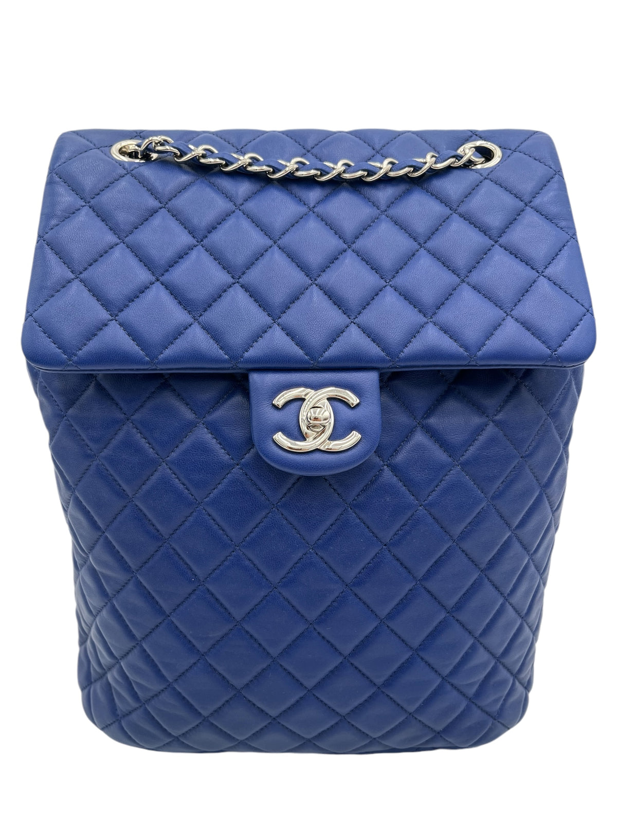 Chanel Lambskin Quilted Large Urban Spirit Backpack Blue Shoulder Bag Sling BBCHA0034CHANELBLUEQUILTEDLAMB  main image 2