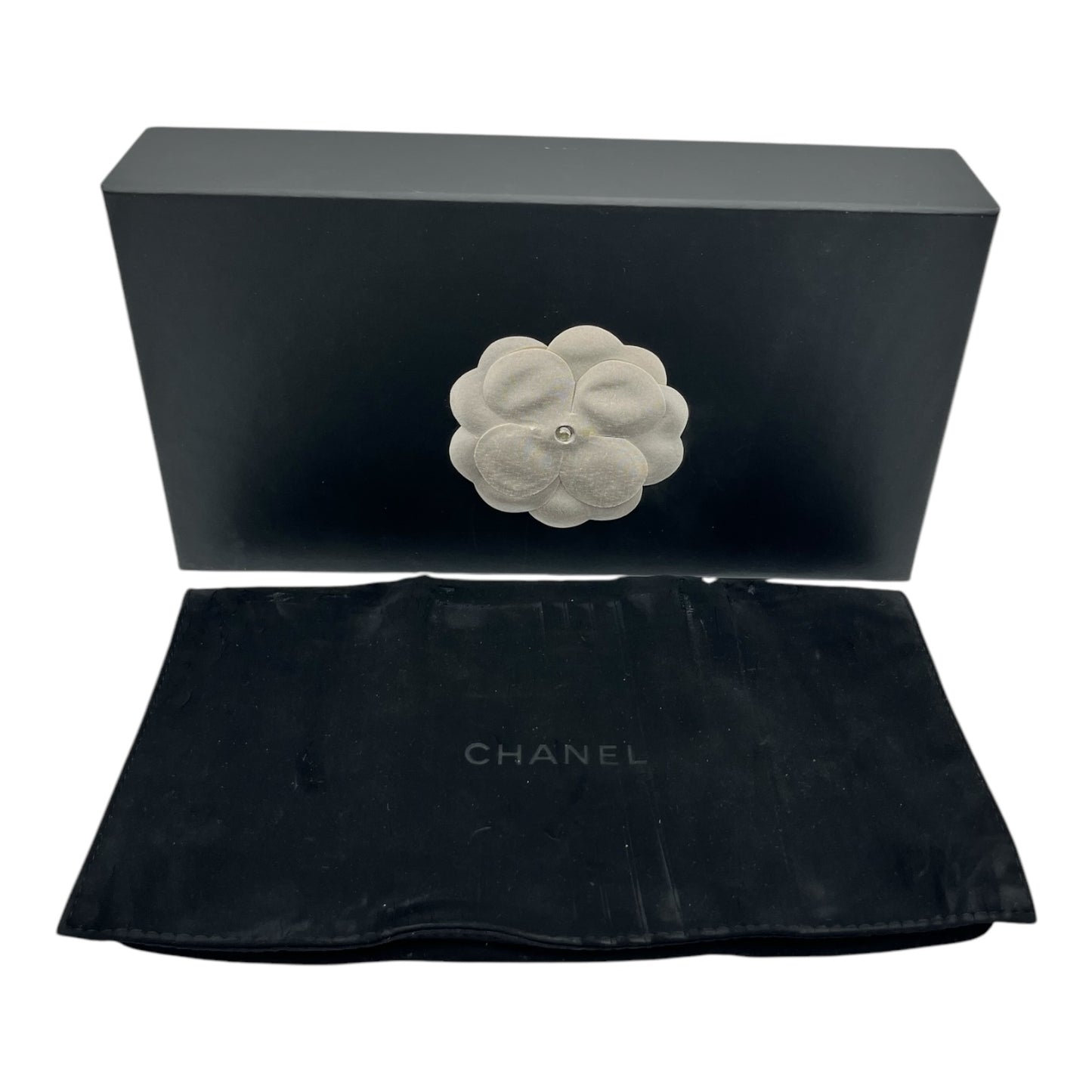 CHANEL RED LAMBSKIN LEATHER ZIPPY WALLET