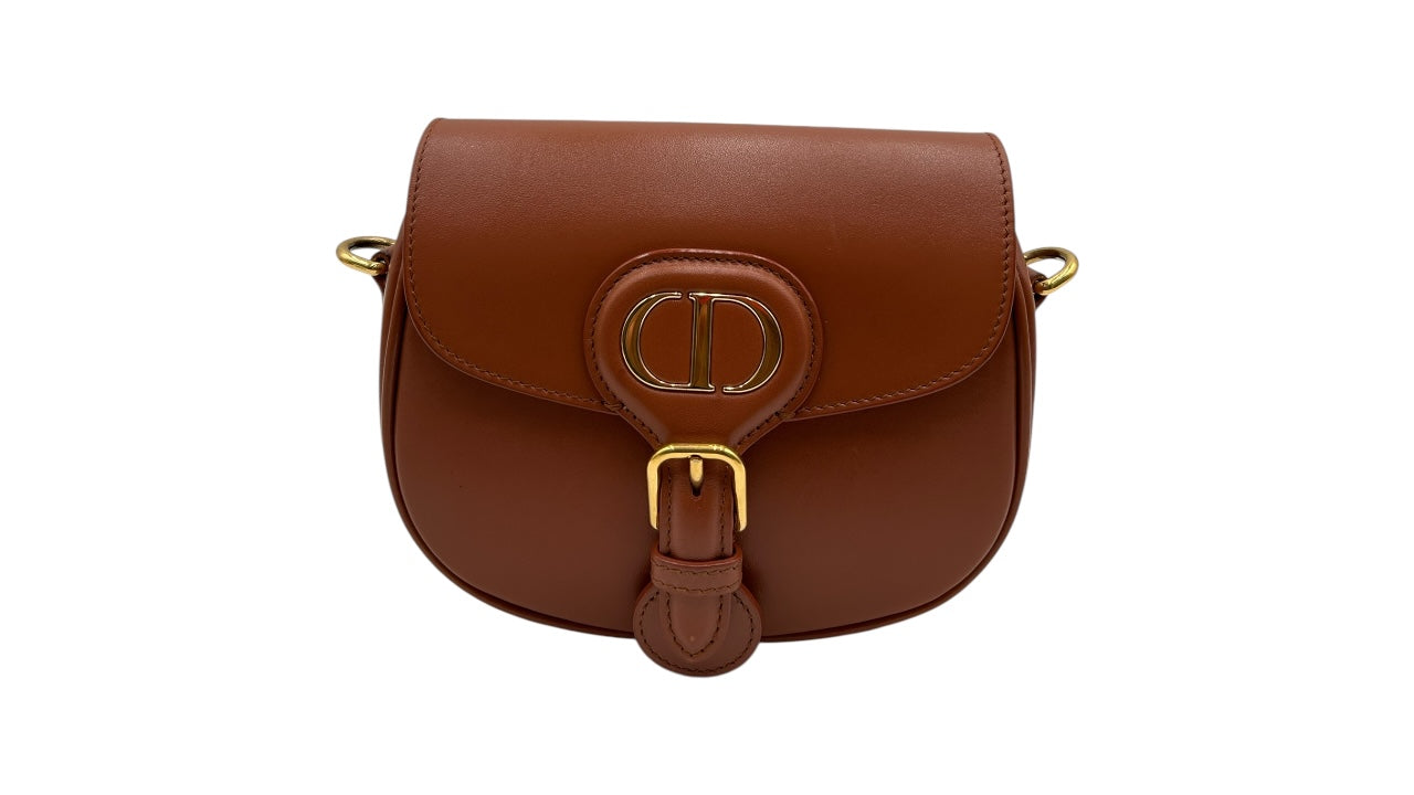 DIOR BOBBY BROWN CALFSKIN LEATHER CROSSBODY BAG