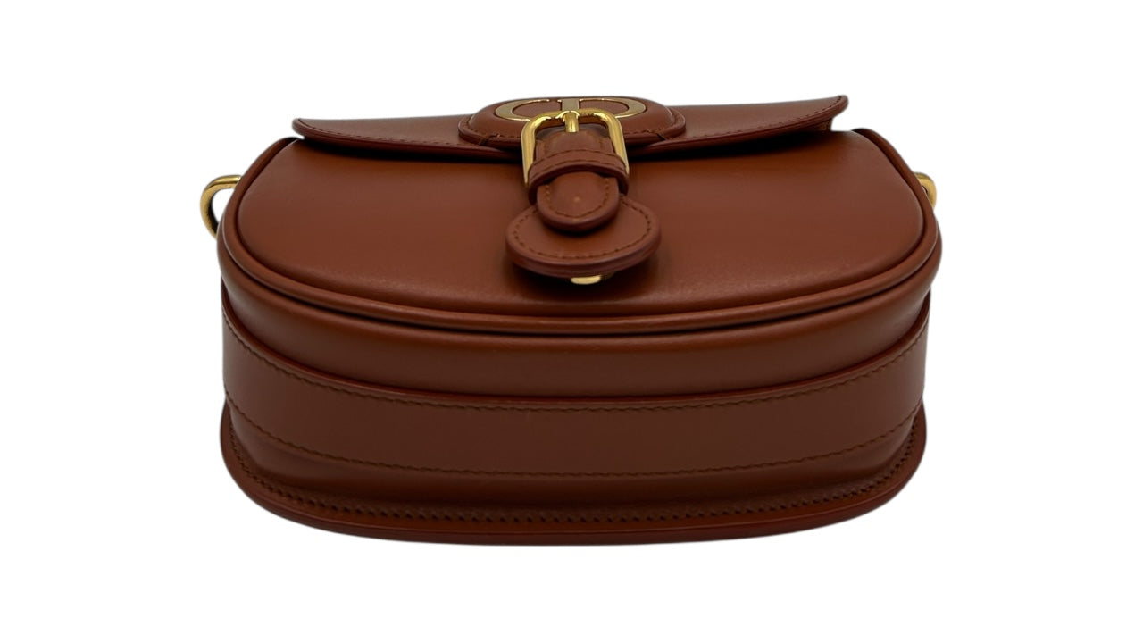 DIOR BOBBY BROWN CALFSKIN LEATHER CROSSBODY BAG
