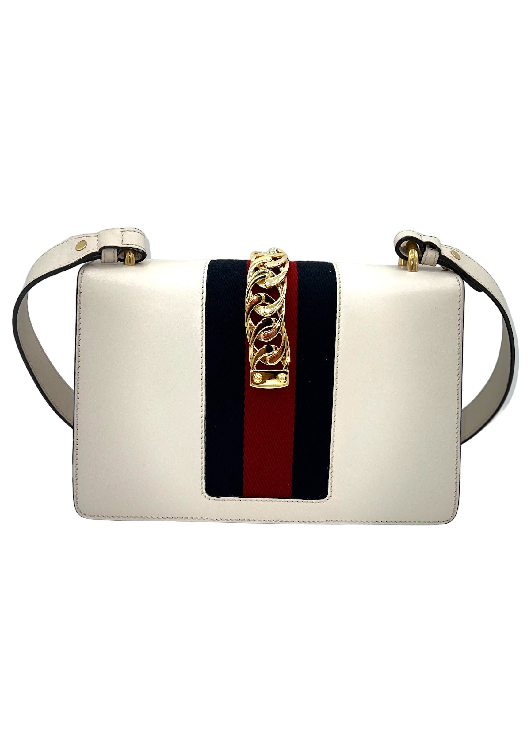 GUCCI- FLORAL SYLVIE TOP HANDLE LEATHER HANDBAG