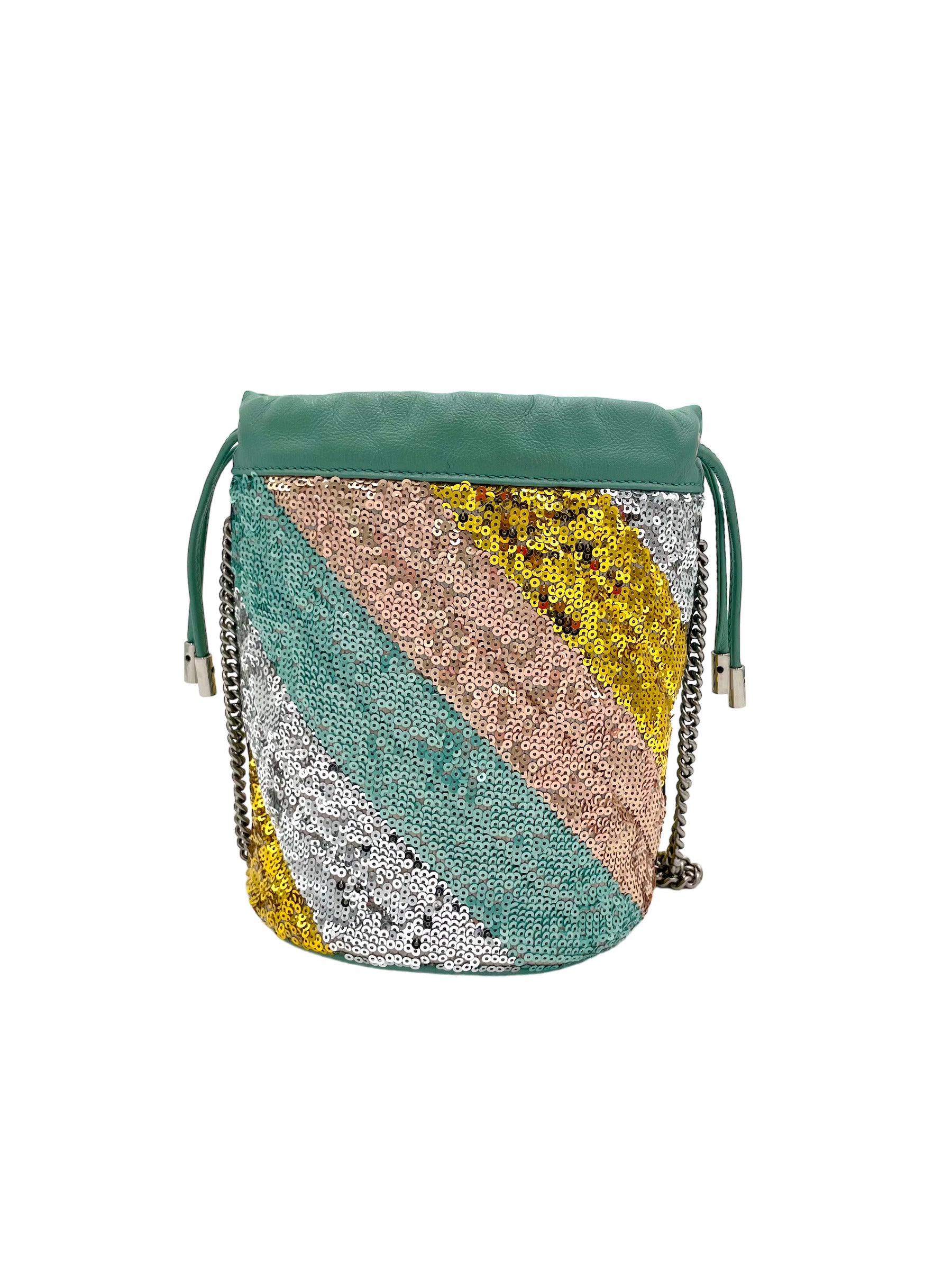 GUCCI- MARMONT MINI SEQUIN BUCKET BAG