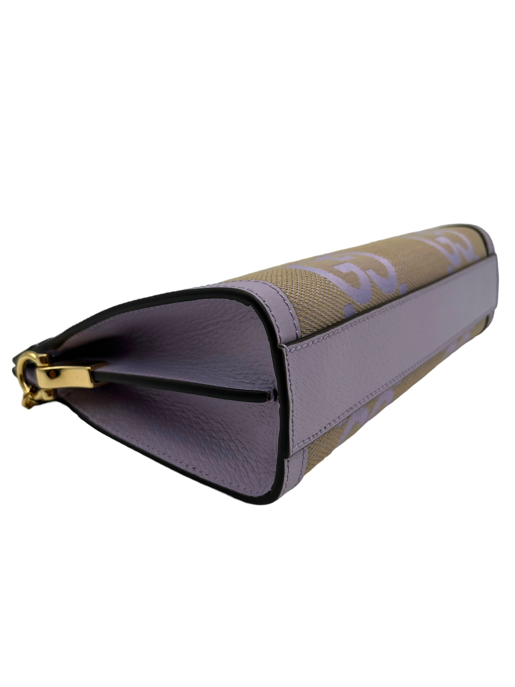 GUCCI JUMBO GG TEXTURED DOLLAR CALFSKIN SMALL OPHIDIA CHAIN SHOULDLER BAG BEIGE LAPIS