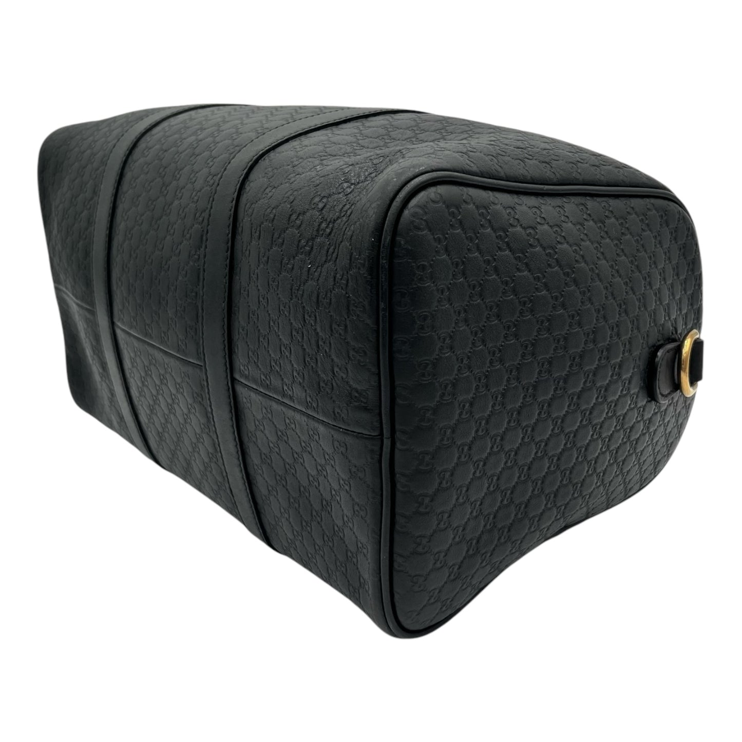 GUCCI MICROGUCCISSMA BOSTON BLACK SHOULDER BAG