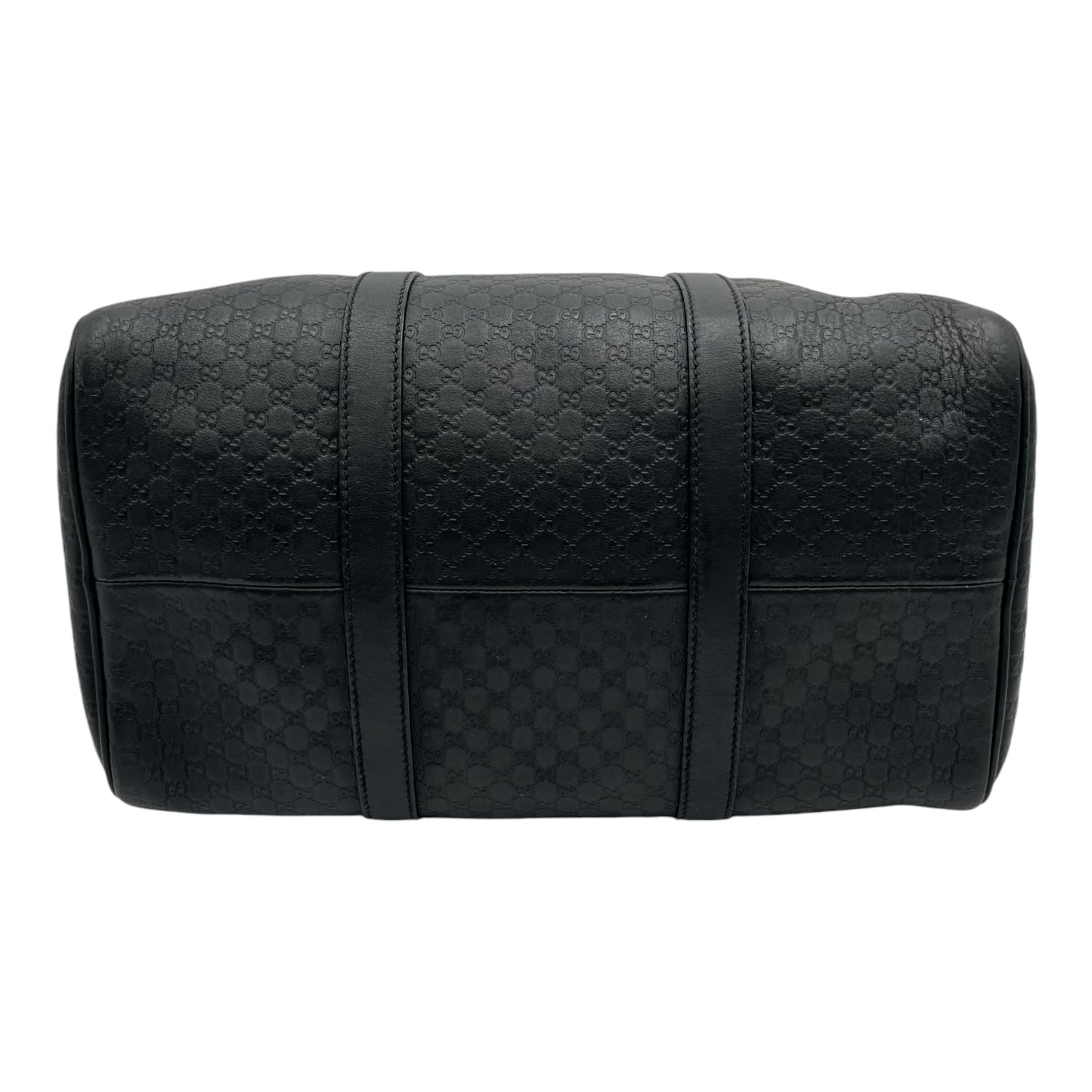 GUCCI MICROGUCCISSMA BOSTON BLACK SHOULDER BAG