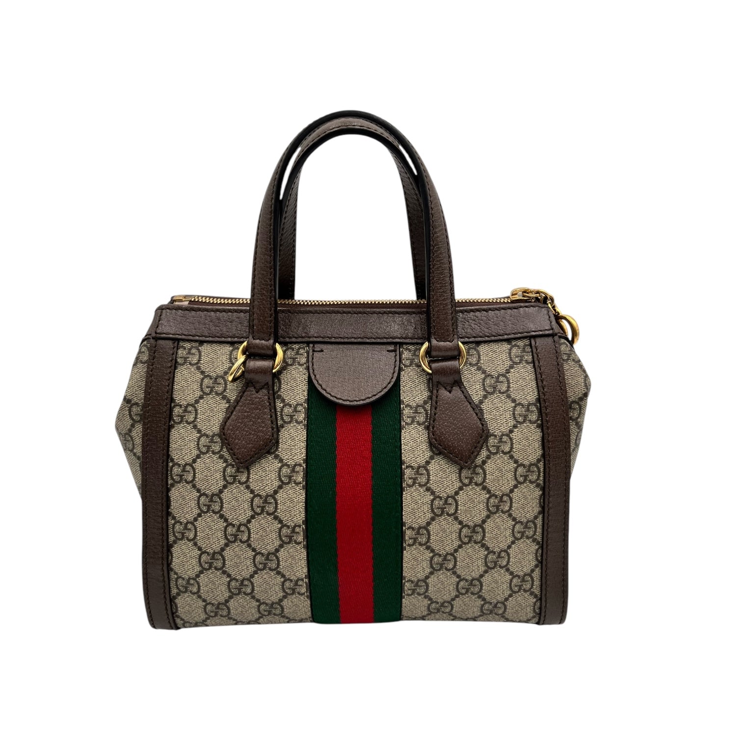 GUCCI GG SUPREME CANVAS OPHIDIA TOTE SMALL