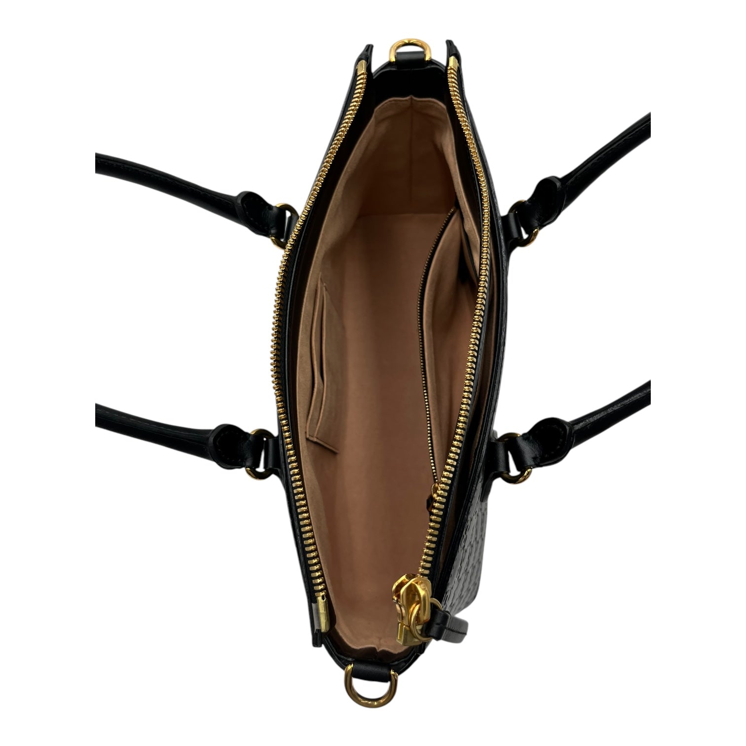 GUCCI BLACK GUCCISSIMA LEATHER SMALL TOTE BAG