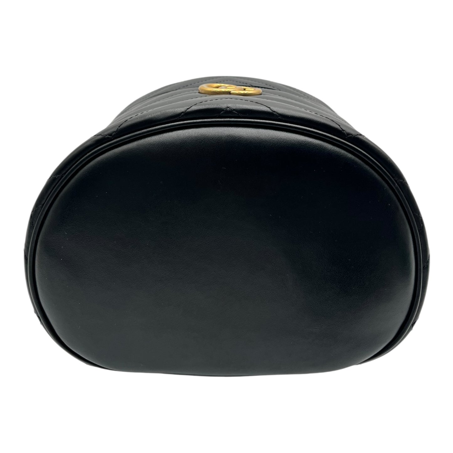 GUCCI BLACK MARMONT CALFSKIN MAKEUP BAG