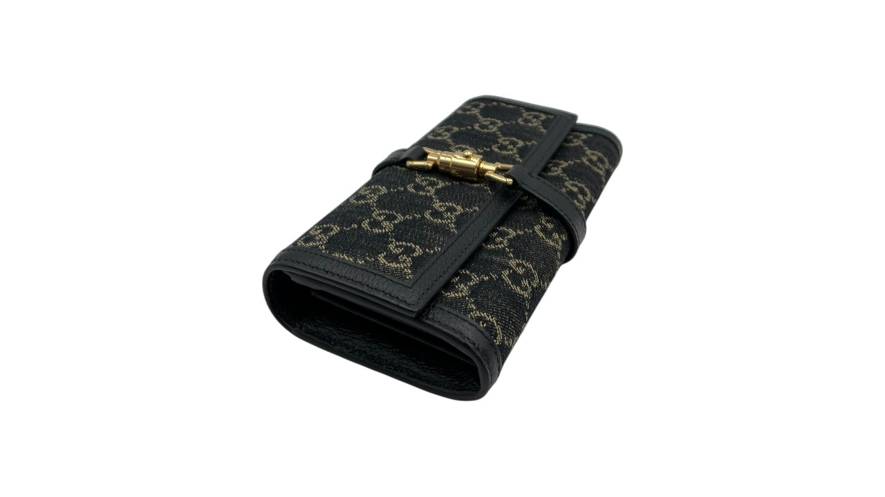 GUCCI JACKIE 1961 DENIM WOC CROSSBODY BAG