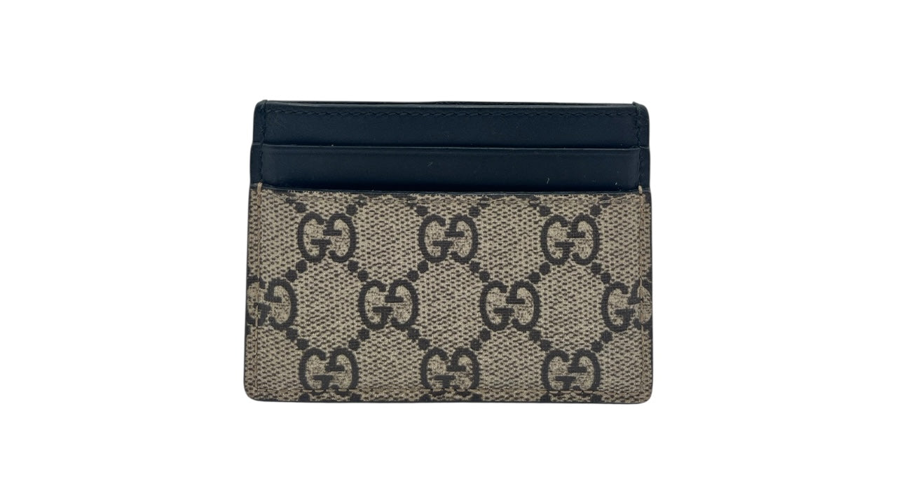 GUCCI TIGER PRINT CANVAS CARD HOLDER