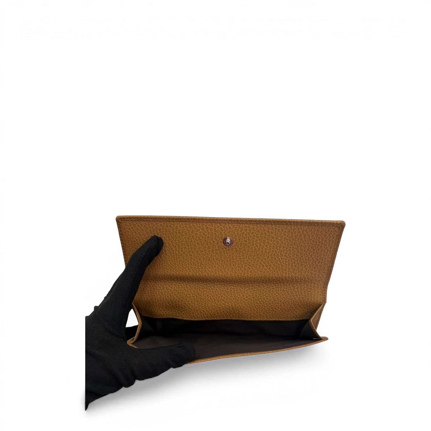 GUCCI BROWN CALFSKIN LONG WALLET