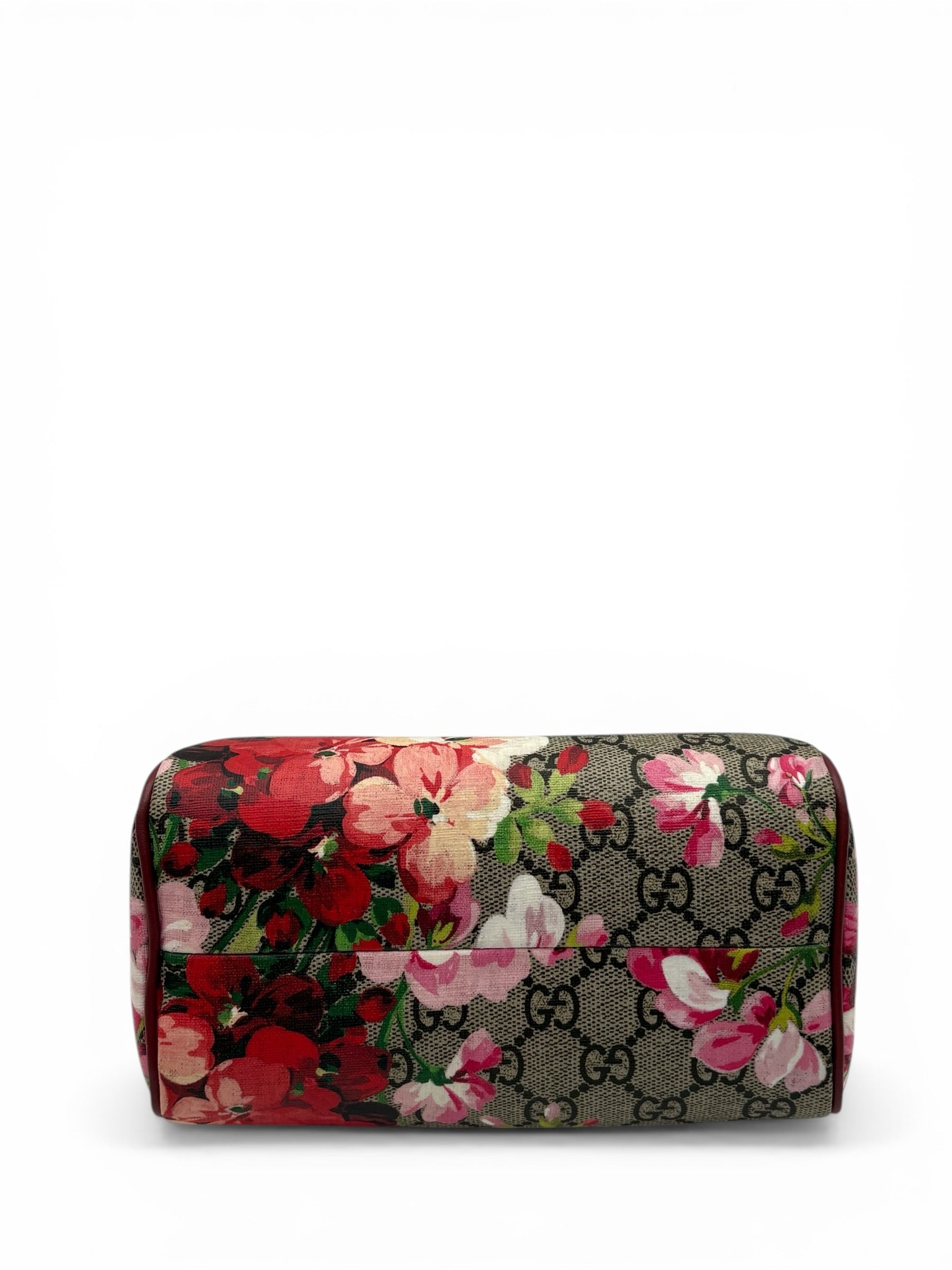 GUCCI BLOOMS MINI CANVAS BOSTON BAG