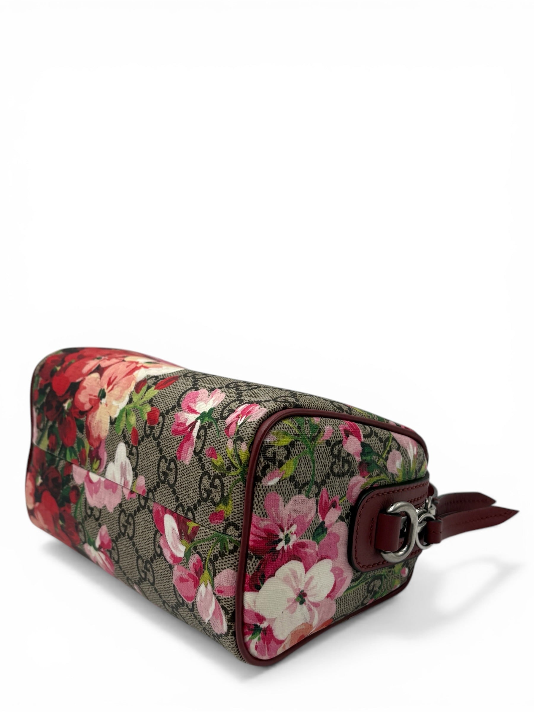 GUCCI BLOOMS MINI CANVAS BOSTON BAG