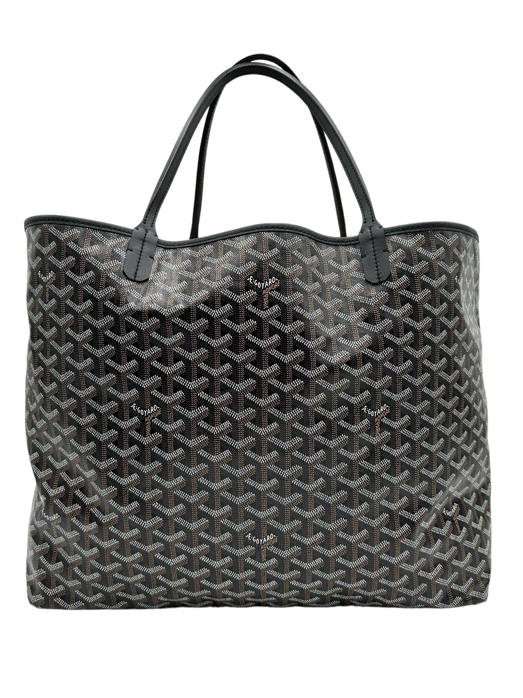 GOYARD ST. LOUIS GM WITH POUCH BLACK