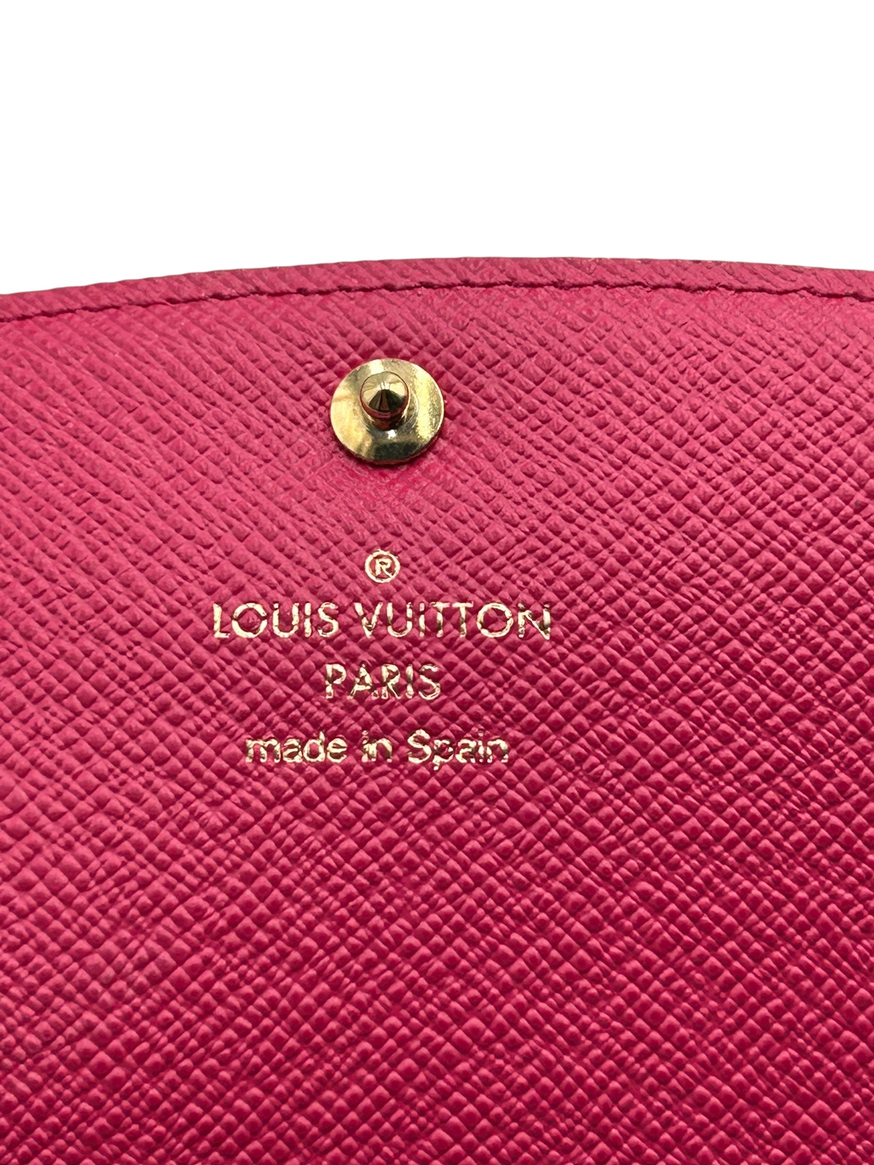 LOUIS VUITTON EMILIE WALLET BLOOMING FLOWER PINK