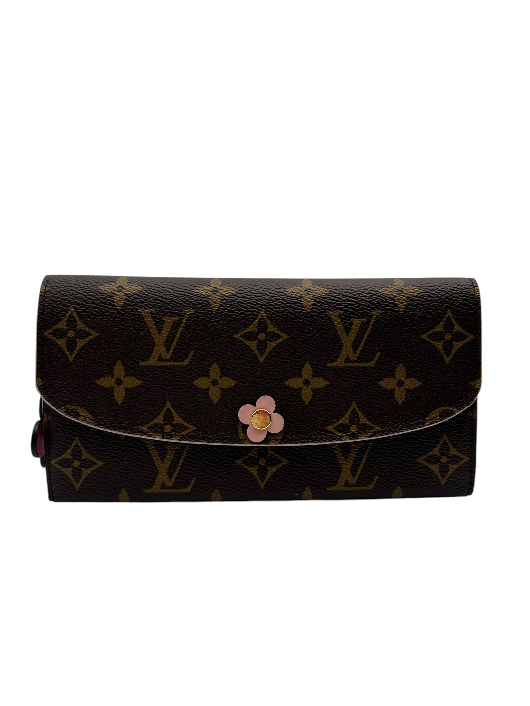 LOUIS VUITTON EMILIE WALLET BLOOMING FLOWER PINK