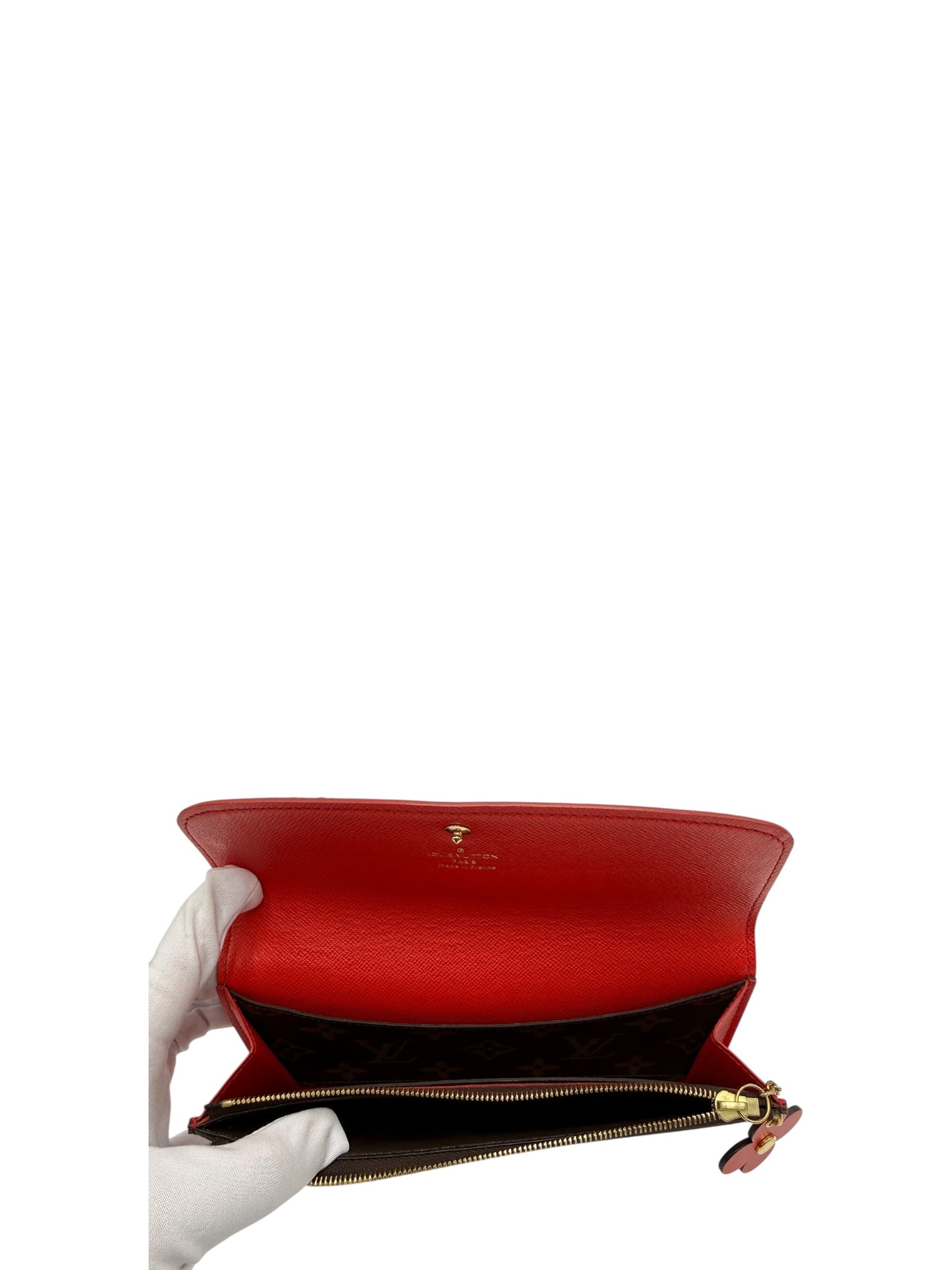 LOUIS VUITTON EMILIE WALLET BLOOMING FLOWER RED