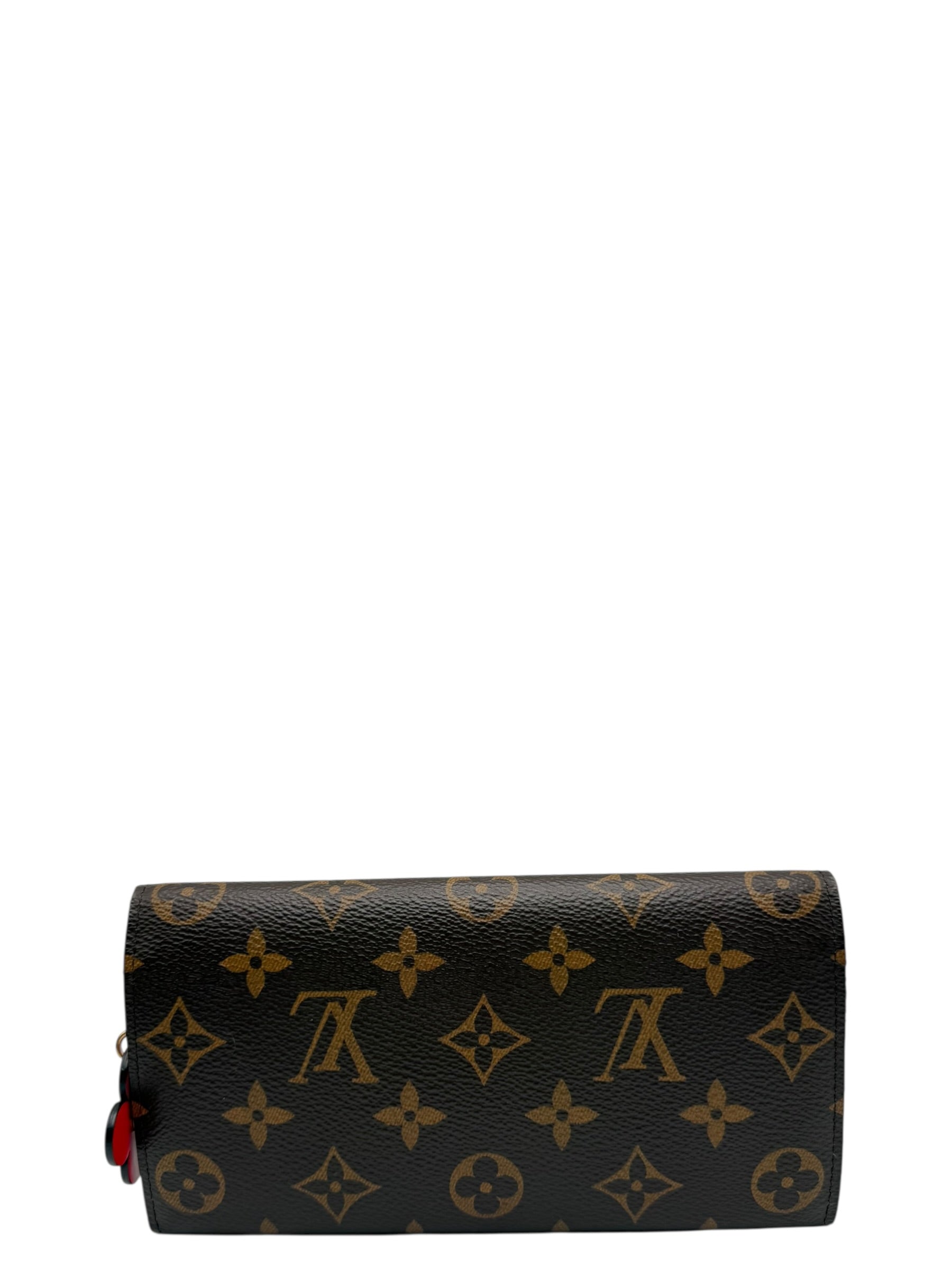 LOUIS VUITTON EMILIE WALLET BLOOMING FLOWER RED