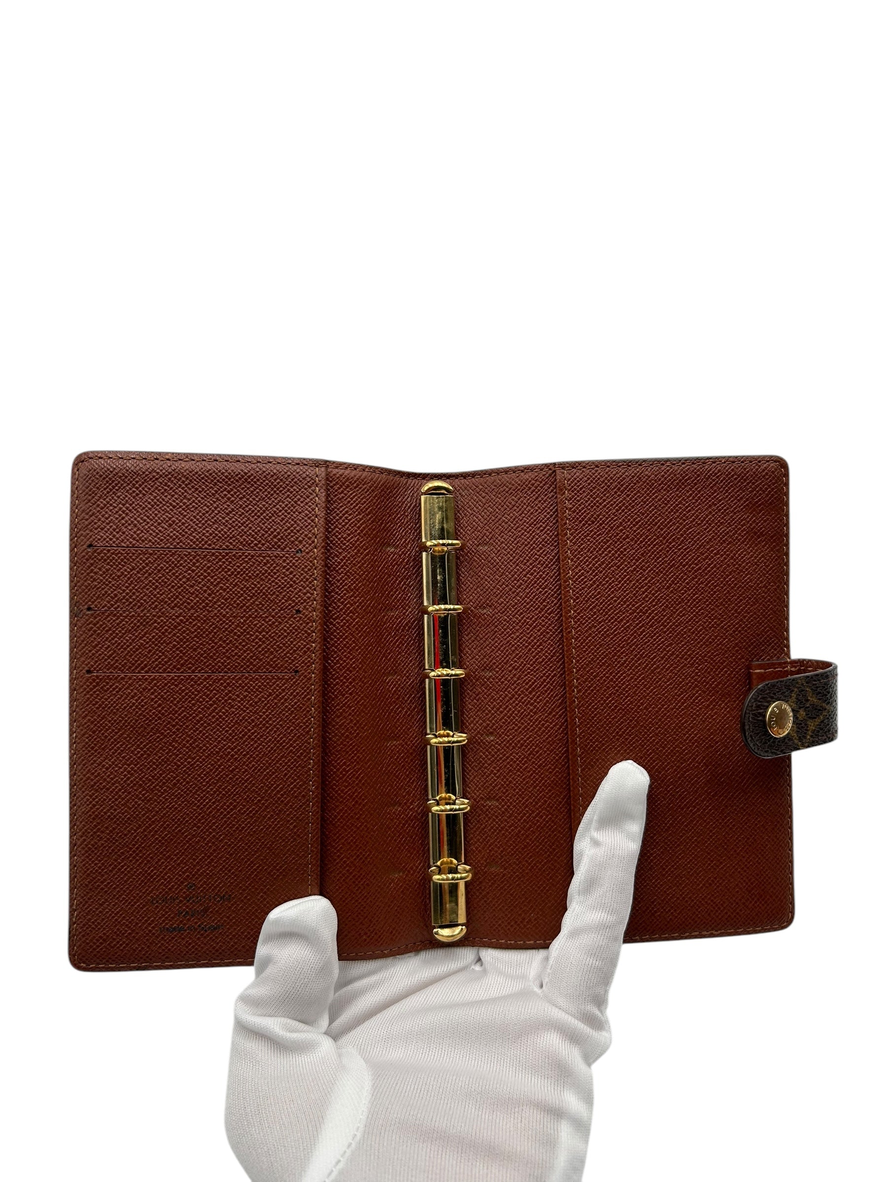 LOUIS VUITTON AGENDA MONOGRAM BROWN NOTEBOOK HOLDER