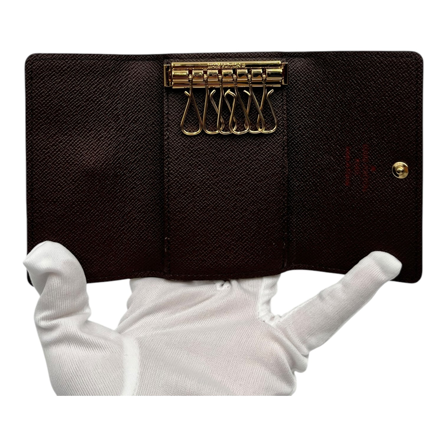 LOUIS VUITTON MICRO DAMIER EBENE KEY POUCH