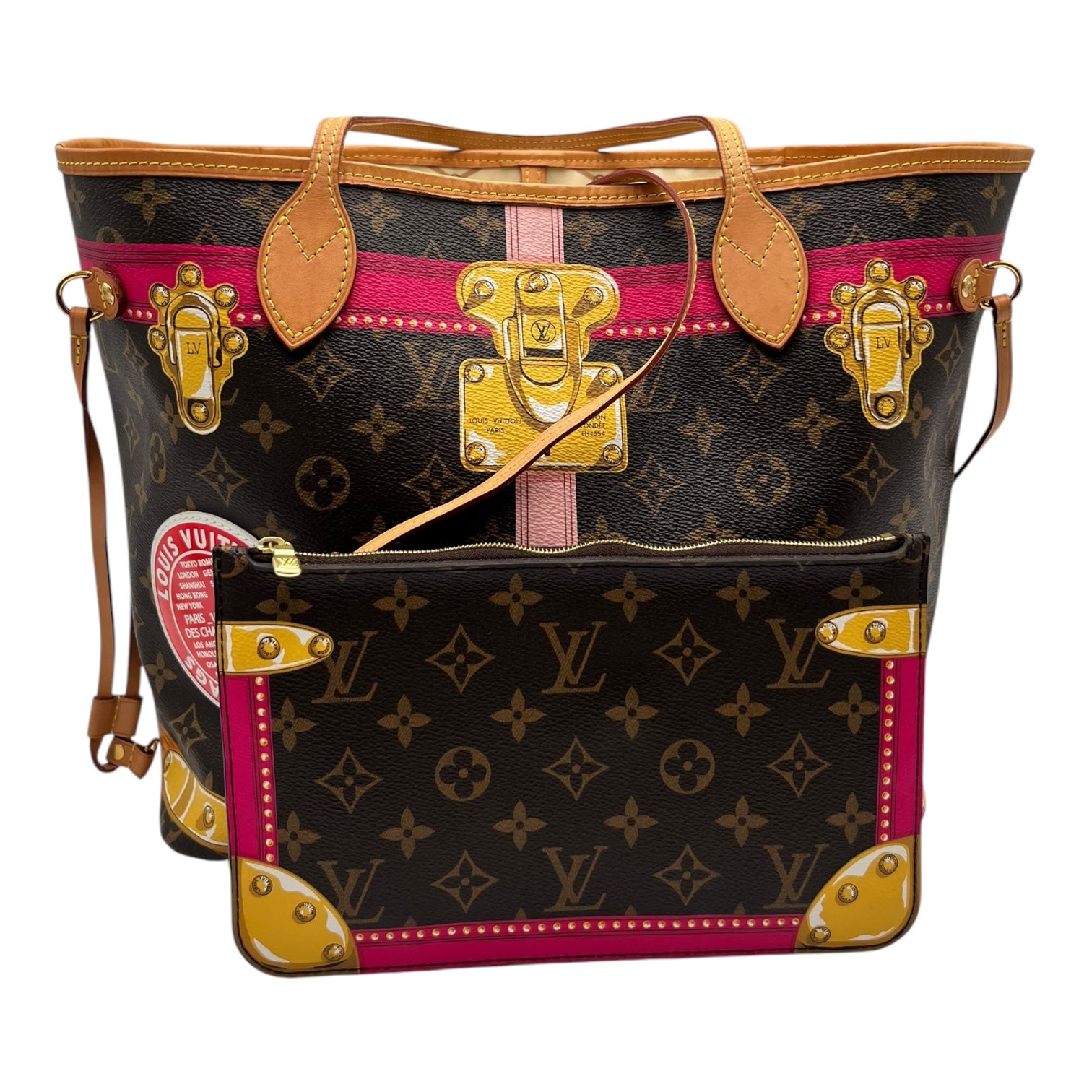 LOUIS VUITTON NEVERFULL MM MONOGRAM CANVAS SUMMER TRUNK
