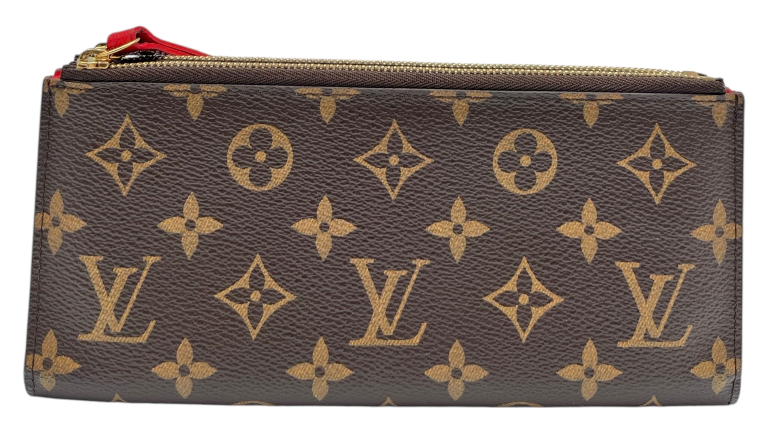LOUIS VUITTON ADELE MONOGRAM DOUBLE ZIP WALLET