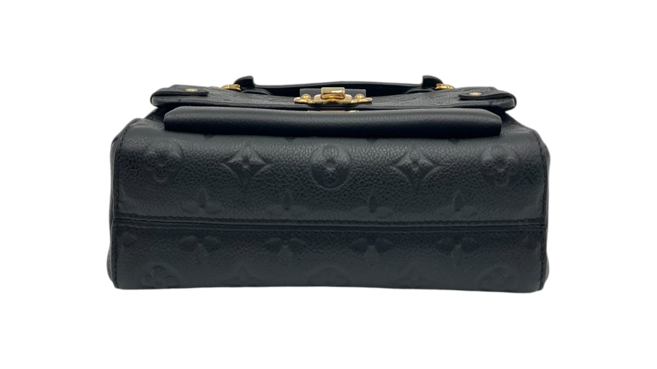 LOUIS VUITTON VAVIN BB BLACK LEATHER BAG