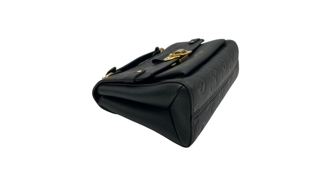 LOUIS VUITTON VAVIN BB BLACK LEATHER BAG