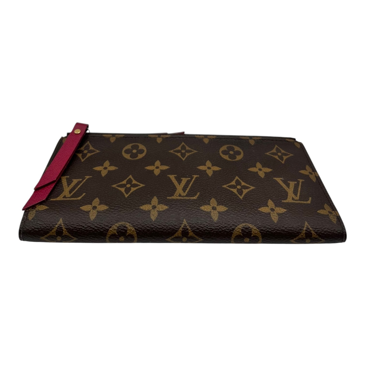 LOUIS VUITTON ADELE MONOGRAM DOUBLE ZIP WALLET BURGUNDY