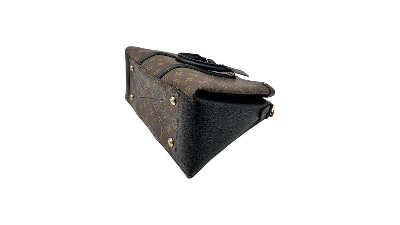 LOUIS VUITTON MONOGRAM CANVAS SOUFFLOT MM SATCHEL 8.5X14X4