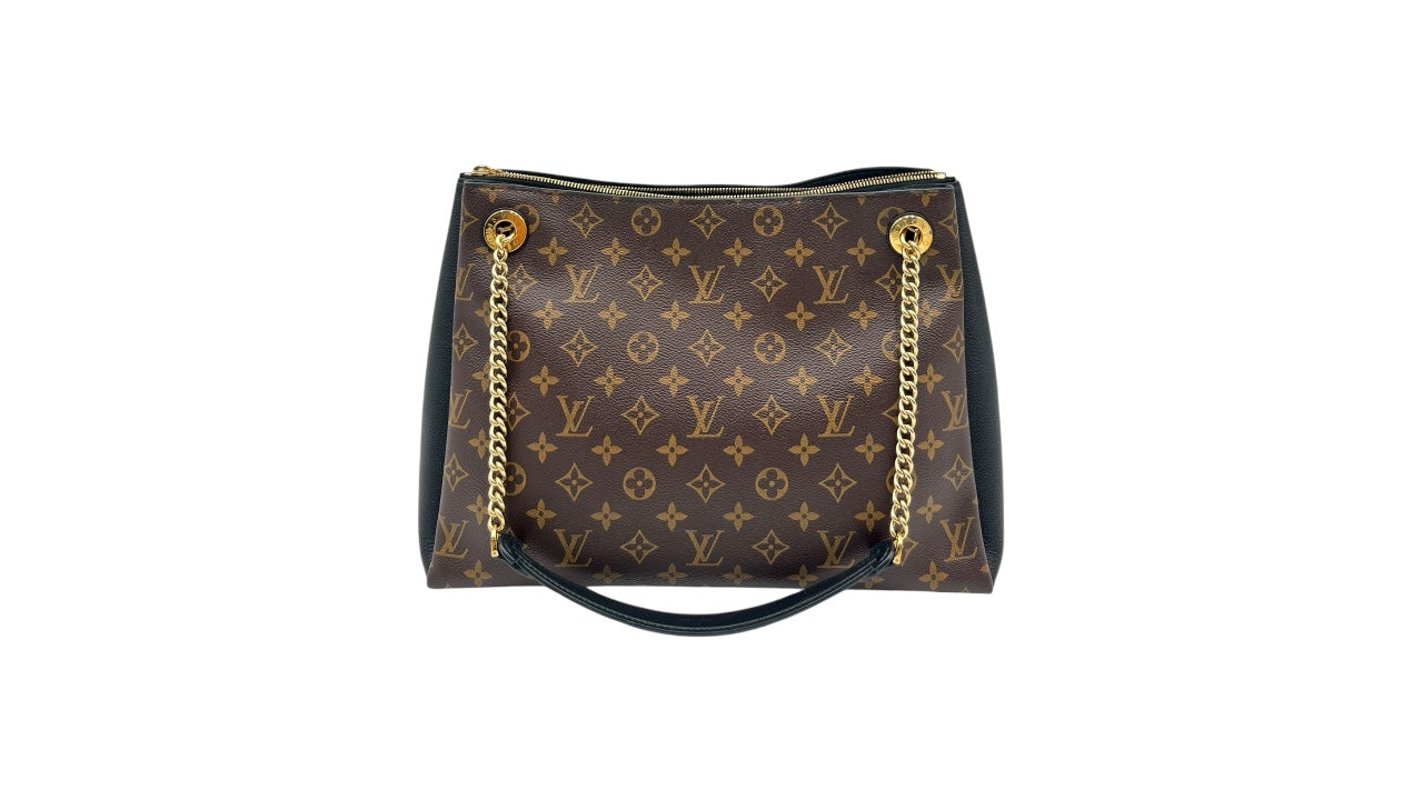 LOUIS VUITTON SURENE MM MONOGRAM CANVAS LEATHER TOTE