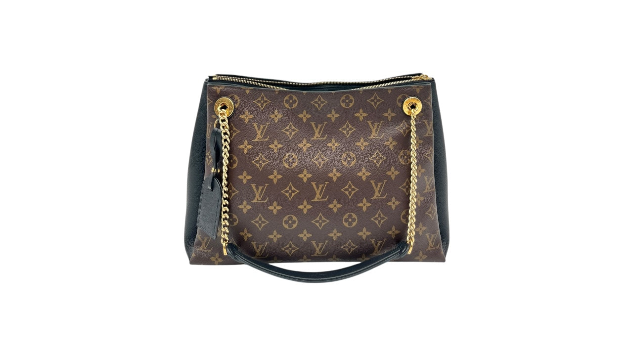 LOUIS VUITTON SURENE MM MONOGRAM CANVAS LEATHER TOTE