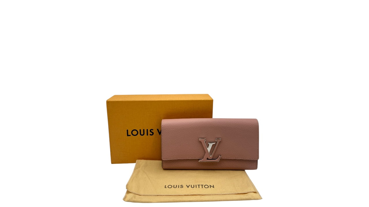 LOUIS VUITTON MAGNOLIA TAURILLON LEATHER CAPUCINE WALLET