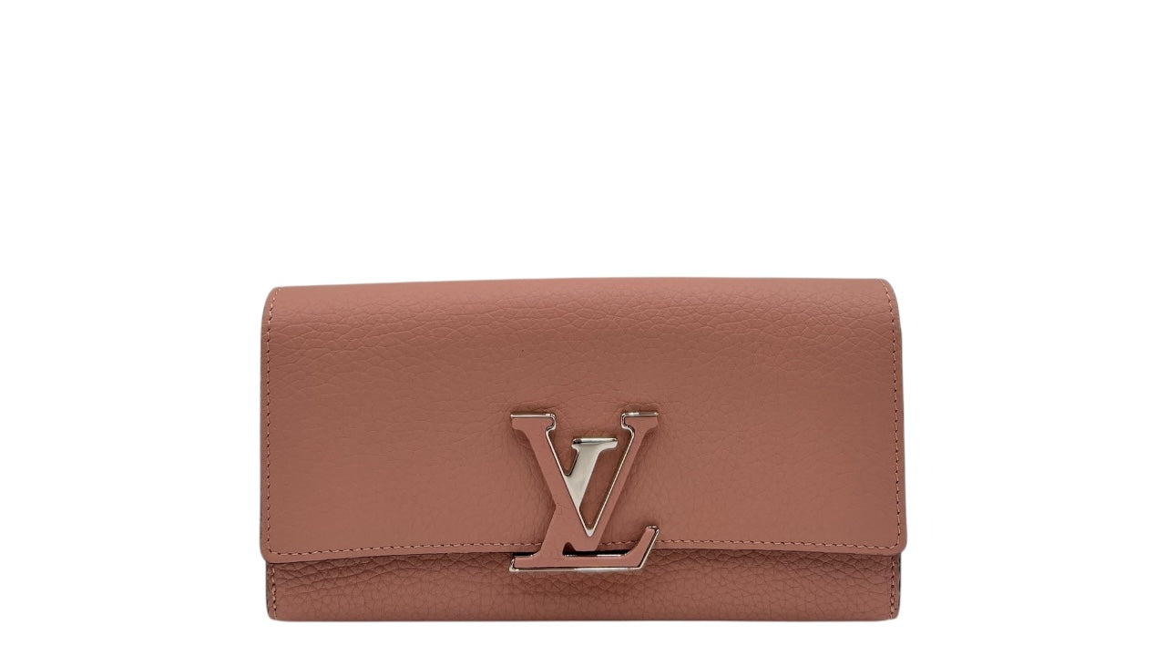LOUIS VUITTON MAGNOLIA TAURILLON LEATHER CAPUCINE WALLET
