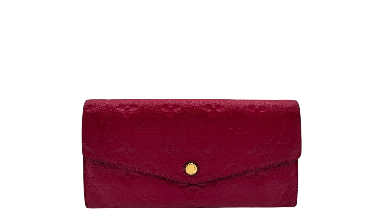 LOUIS VUITTON SARAH ROSE PINK CALFSKIN WALLET