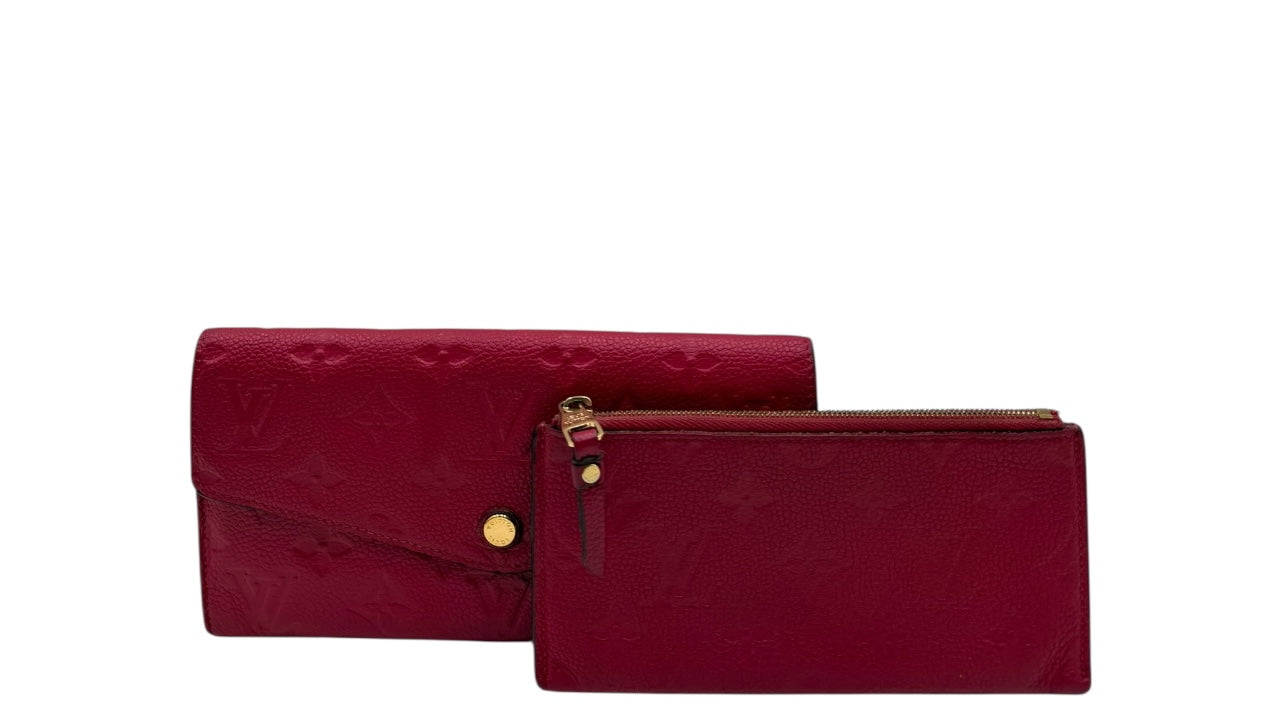 LOUIS VUITTON SARAH ROSE PINK CALFSKIN WALLET