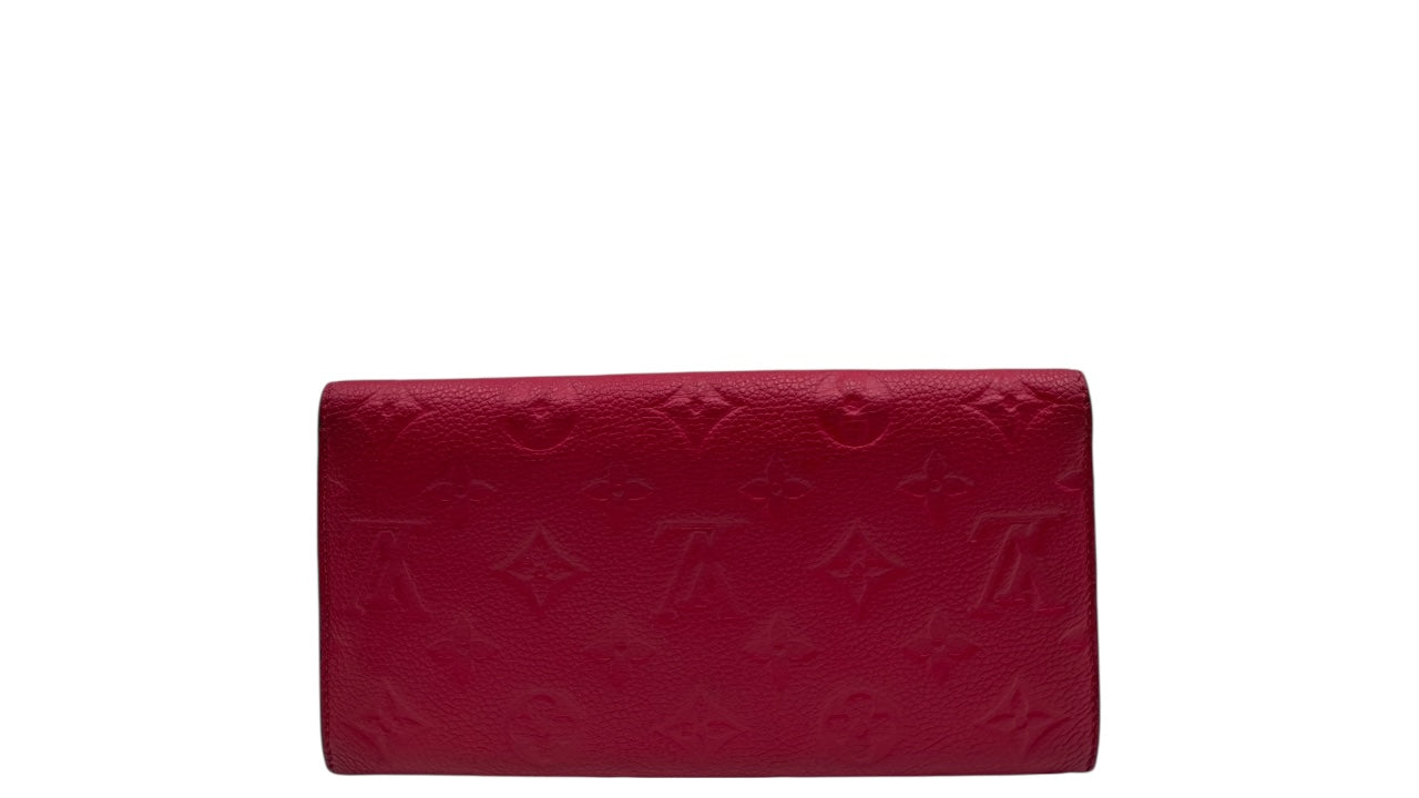 LOUIS VUITTON SARAH ROSE PINK CALFSKIN WALLET